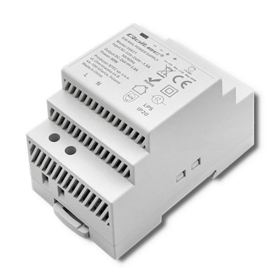 Qoltec Zasilacz na szynę DIN 60W | 24V | 2.5A | Szary