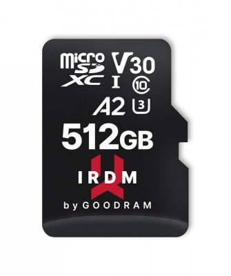 GOODRAM Karta pamięci microSD IRDM 512GB UHS-I U3 A2  + adapter