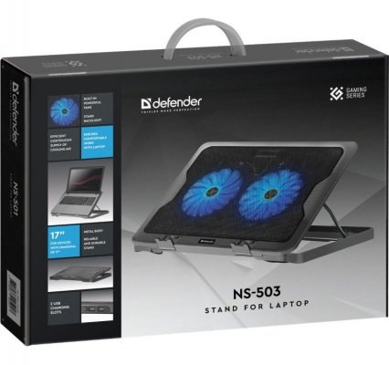 Defender Podstawka chłodząca pod laptopa NS- 503 metalowa 15.6 cali-17 cali