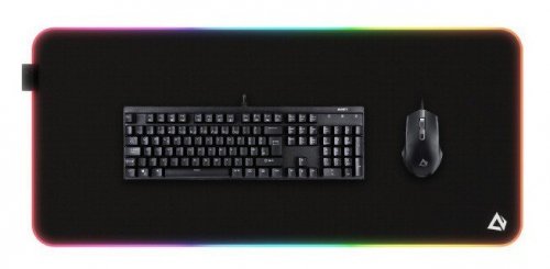 AUKEY KM-P7 RGB XXL gamingowa podkładka pod mysz i klawiaturę | 900x400x4mm | wodoodporna | gumowany spód | aplikacja G-aim Cont