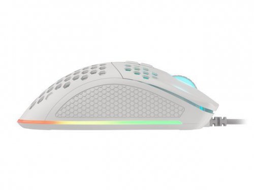 Genesis Mysz Krypton 555 8000DPI podświetlenie RGB Biała