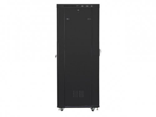 Lanberg Szafa instalacyjna RACK stojąca 19 27U 800X1000 czarna LCD (FLAT PACK)