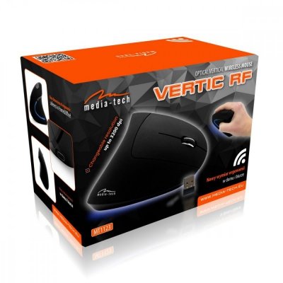 Media-Tech Mysz pionowa bezprzewodowa Vertic RF MT1123 optyczna, iluminacja świetlna