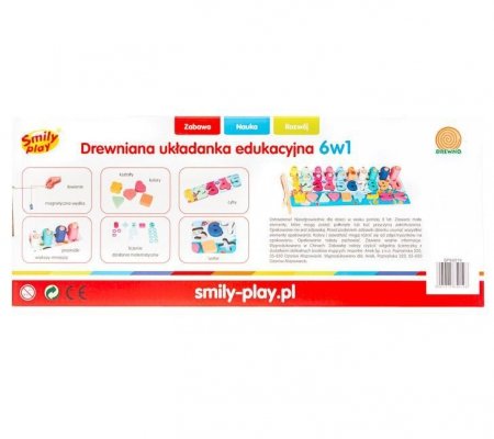 Smily Play Układanka drewniana Montessori Cyfry