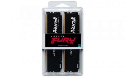 Kingston Pamięć DDR5 Fury Beast 32GB(2*16GB)/5600 CL36 czarna EXPO
