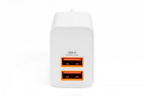 Digitus Ładowarka sieciowa zasilacz 2x USB-A 15,5W Biała