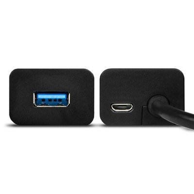AXAGON HUB 4-portowy HUE-S2BL USB 3.2 Gen 1 charging hub 1.2m   kabel micro USB