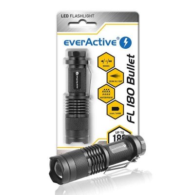 everActive Latarka diodowa LED FL-180 BULLET oryginalna dioda CREE XP-EC 200 lumenów
