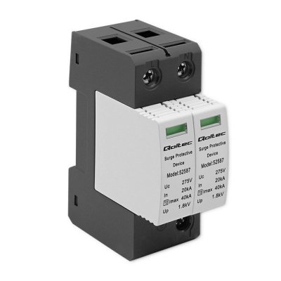 Qoltec Ogranicznik przepięć AC | 2P | 275V | T2 | B+C