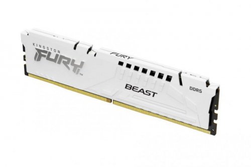 Kingston Pamięć DDR5 Fury Beast 32GB(2*16GB)/5200  CL40 Biała