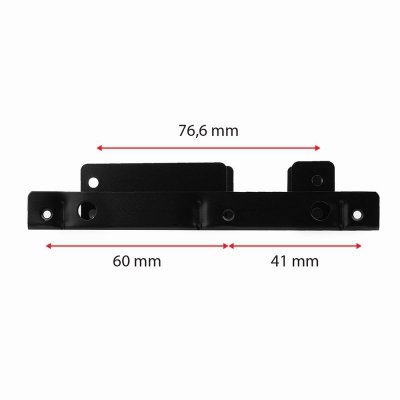 AXAGON RHD-225 Ramka metalowa do montażu 2 x 2.5 cali w pozycji 3.5 cali Czarna