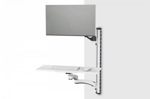 Digitus Ramię naścienne pojedyncze 1xLCD + klawiatura, max. 32 cale i 8kg uchylno-obrotowe 360° (PIVOT)