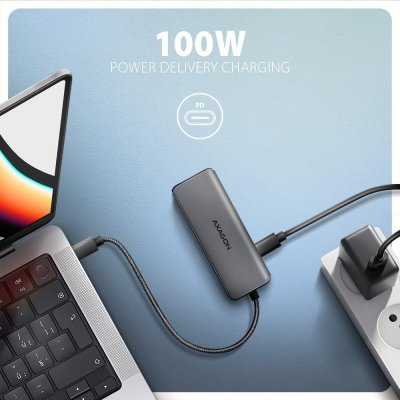 AXAGON Hub HMC-5H8K 2x USB-A, 1x USB-C, 8K HDMI, USB 3.2 Gen 1 hub, PD 100W, 15cm USB-C kabel