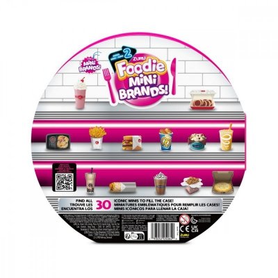 ZURU 5 Surprise Figurki Foodie Mini Brands Seria 2 Walizeczka kolekcjonerska