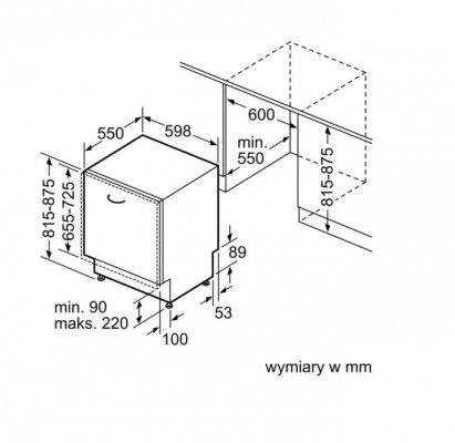 Siemens Zmywarka SN65YX00CE