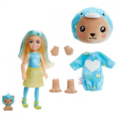 Mattel Lalka Barbie Cutie Reveal Chelsea Miś - Delfin