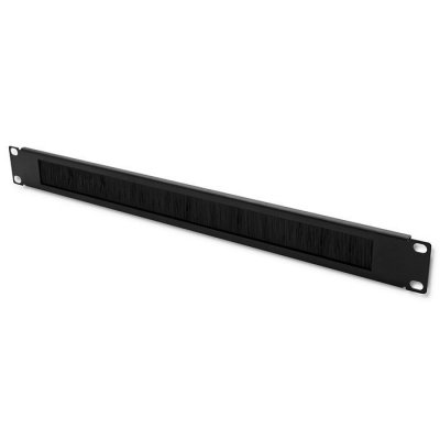 Qoltec Przepust szczotkowy do szaf RACK 19 cali | 1U