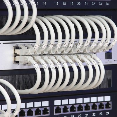 Qoltec Przepust szczotkowy do szaf RACK 19 cali | 1U