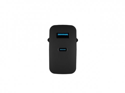 Natec Ładowarka sieciowa Ribera GAN 1X USB-A + 1X USB-C 45W Czarna