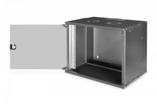 Digitus Szafa sieciowa wisząca 19 cali 9U, SOHO PRO 460 x 540 x 400 mm, nośność 60kg, drzwi szyba, niezłożona, Czarna