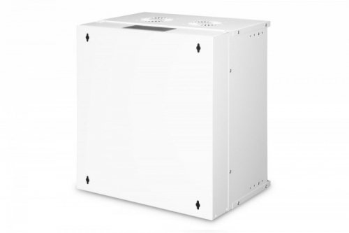 Digitus Szafa sieciowa wisząca 19 cali 12U, SOHO PRO 595 x 540 x 400 mm, nośność 60kg, drzwi szyba, niezłożona, Szara