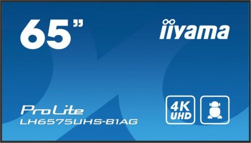 IIYAMA Monitor digital signage 65 cali LH6575UHS-B1AG,24/7,IPS,ANDROID.11,4K