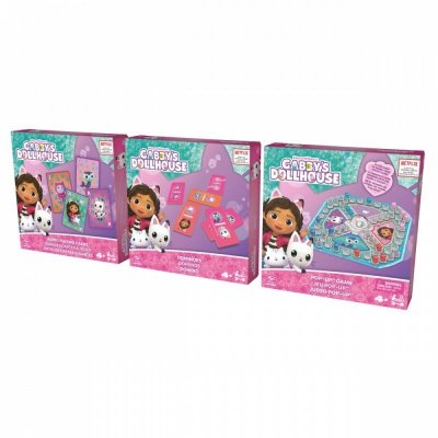 Spin Master Zestaw gier Koci Domek Gabi 3 gry