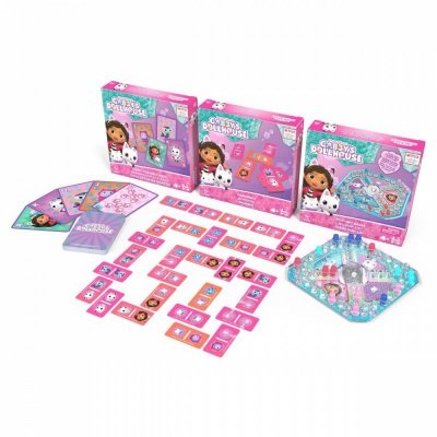 Spin Master Zestaw gier Koci Domek Gabi 3 gry