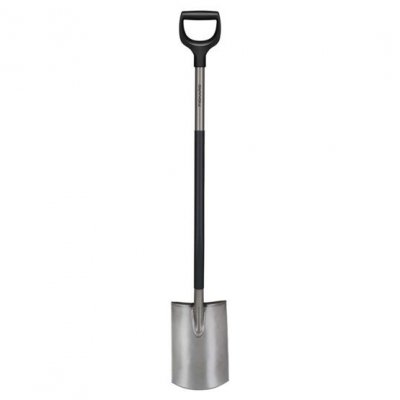 Fiskars Szpadel prosty Ergonomic 1067512 Szary