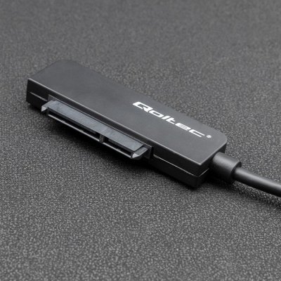 Qoltec Adapter SATA | Przejściówka na dysk SSD HDD 2.5 cali | USB 3.0 | Super speed 5Gb/s | 2TB