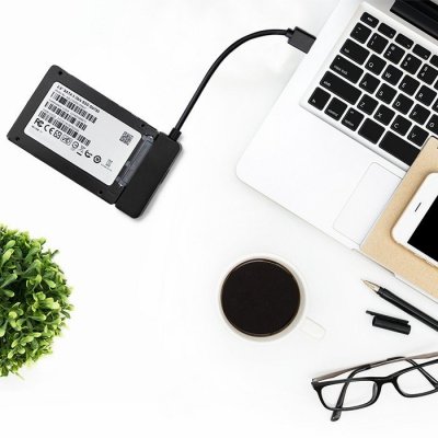 Qoltec Adapter SATA | Przejściówka na dysk SSD HDD 2.5 cali | USB 3.0 | Super speed 5Gb/s | 2TB