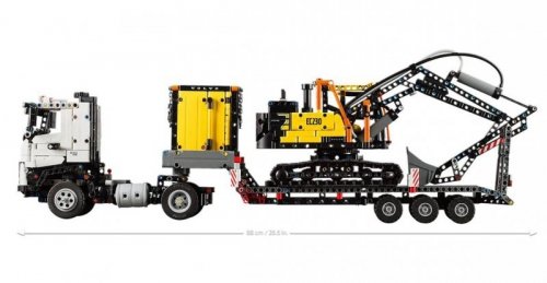 LEGO Klocki Technic 42175 Ciężarowka Volvo FMX i koparka EC230 Electric