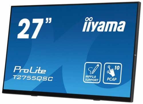 IIYAMA Monitor 27 cali T2755QSC-B1 Dotyk, USB, HDMI, IPS, QHD