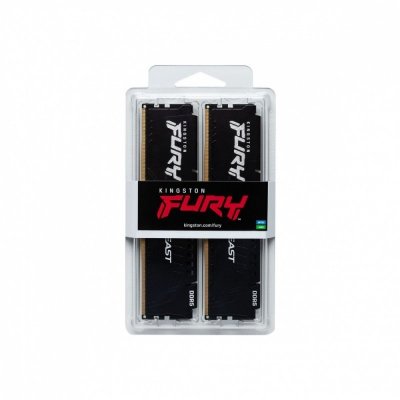 Kingston Pamięć DDR5 Fury Beast 64GB(2*32GB)/6400 CL32 XMP czarna