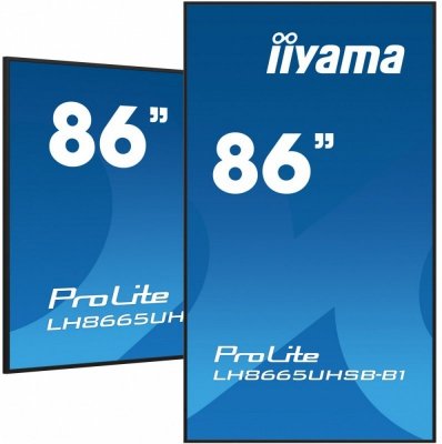 IIYAMA Monitor wyświetlacz digital signage 86 cali LH8665UHSB-B1, 24/7, IPS, ANDROID 11, 4K,