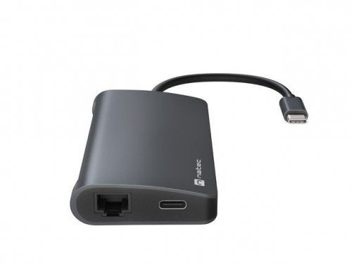 Natec Multiport Adapter Fowler 2 V2 USB-C-&gt;HUB USB 3.0 3X, HDMI4K