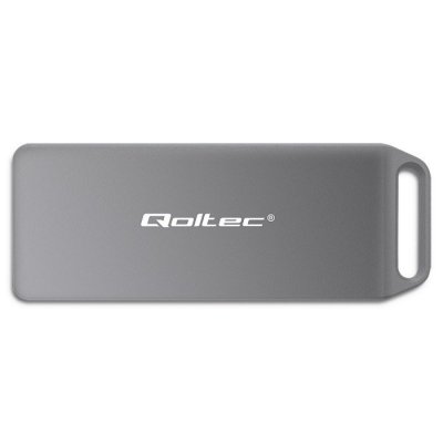 Qoltec Mini obudowa na dysk M.2 SSD | NVMe | PCIe | USB3.1 | Super speed10Gb/s | 2TB | Srebrna