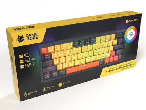 Tracer Klawiatura mechaniczna Gamezone EVO2 HOT SWAP 63 (yellow)