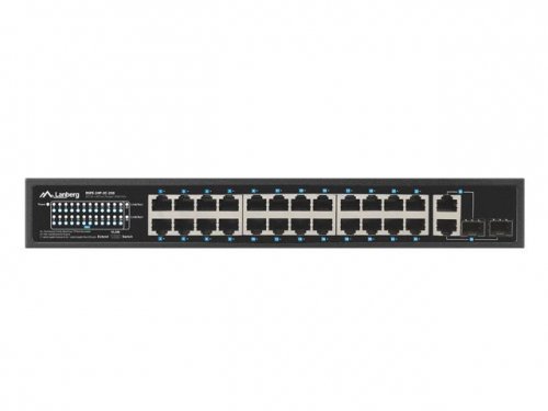 Lanberg Przełącznik 24X 100MB POE+ /2x COMBO 250W RSFE-24P-2C-250