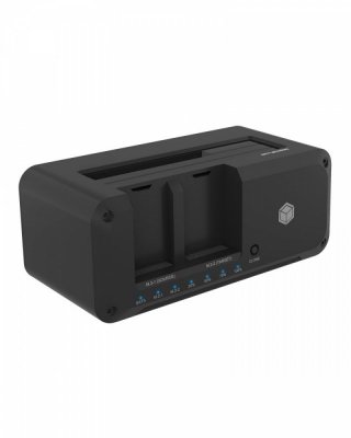 IcyBox Stacja dokująca IB-2924MSCL-C31 Docking & CloneStation                    1x 2,5 cali/3,5 cali do 1x M.2 NVMe & M.2 NVMe do M.2 NVMe