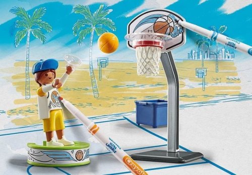 Playmobil Zestaw z figurkami Color 71516 Skater z piłką do koszykówki