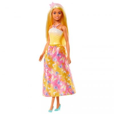 Mattel Lalka Barbie Księżniczka z długimi włosami, żółto-blond