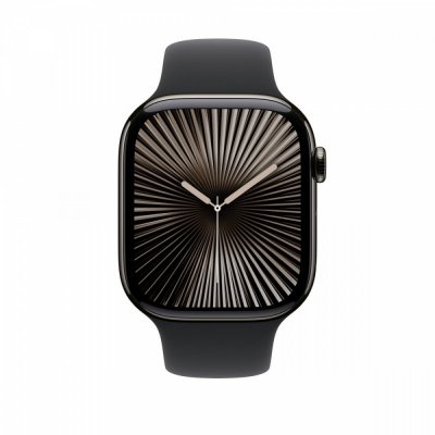 Apple Pasek sportowy w kolorze czarnym do koperty 46 mm - rozmiar S/M