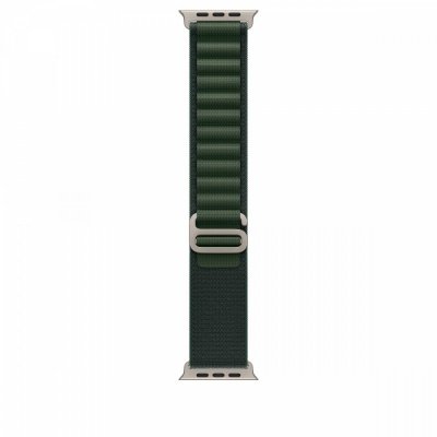 Apple Opaska Alpine w kolorze ciemnozielonym do koperty 49 mm - rozmiar S - elementy z tytanu w kolorze naturalnym