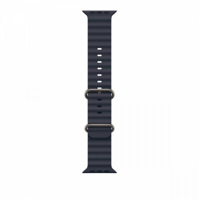 Apple Pasek Ocean w kolorze granatu do koperty 49 mm - elementy z tytanu w kolorze naturalnym