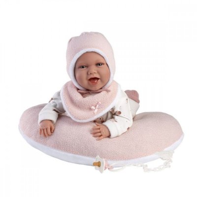 Llorens Lalka bobas Mimi 42 cm z poduszką rogal