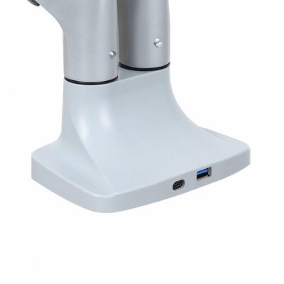 ART Uchwyt biurkowy gazowy do 2 monitorów LED/LCD 17-35 cali L-36HD 1-15KG 1xUSB-A 1xUSB-C 3.0 Heavy Duty