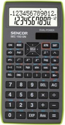 Sencor Kalkulator szkolno - naukowy SEC 150 GN  12+10 cyfrowy wys. LCD