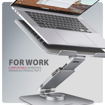 AXAGON STND-LR Podstawa do laptopów aluminiowa 10-16 cali regulowane kąty nachylenia, obrót o 360 stopni
