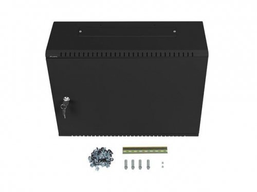 Lanberg Szafa instalacyjna rack wisząca 19 cali 6U+3U 540x200 niskoprofilowa czarna ( złożona)